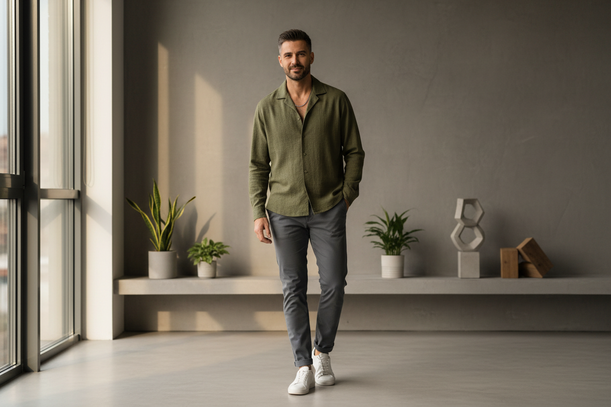 Mastering Smart Casual: The Boxy Fit Camp Collar Shirt